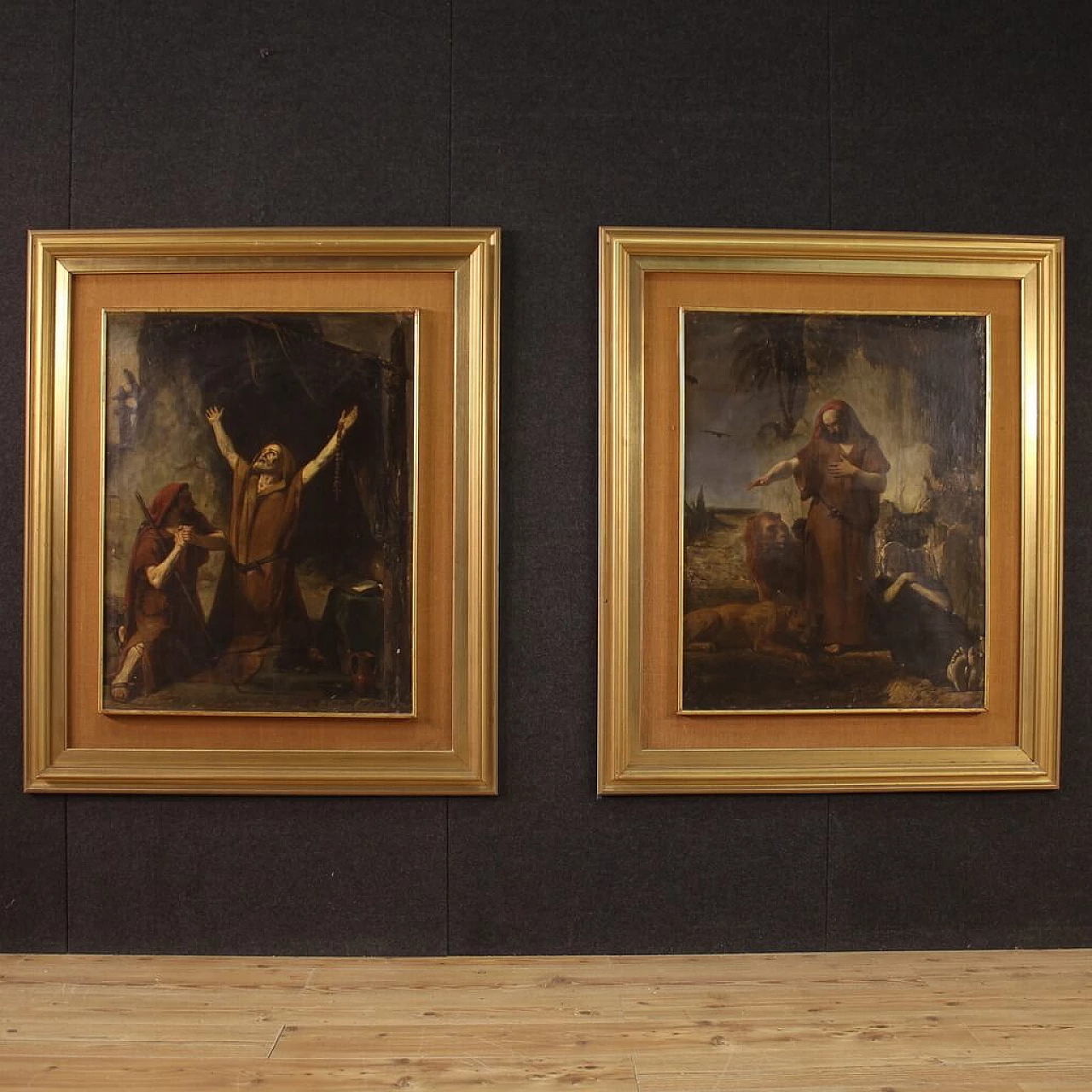 The Vision of Saint Anthony Abbot, oil on canvas, 19th century 3