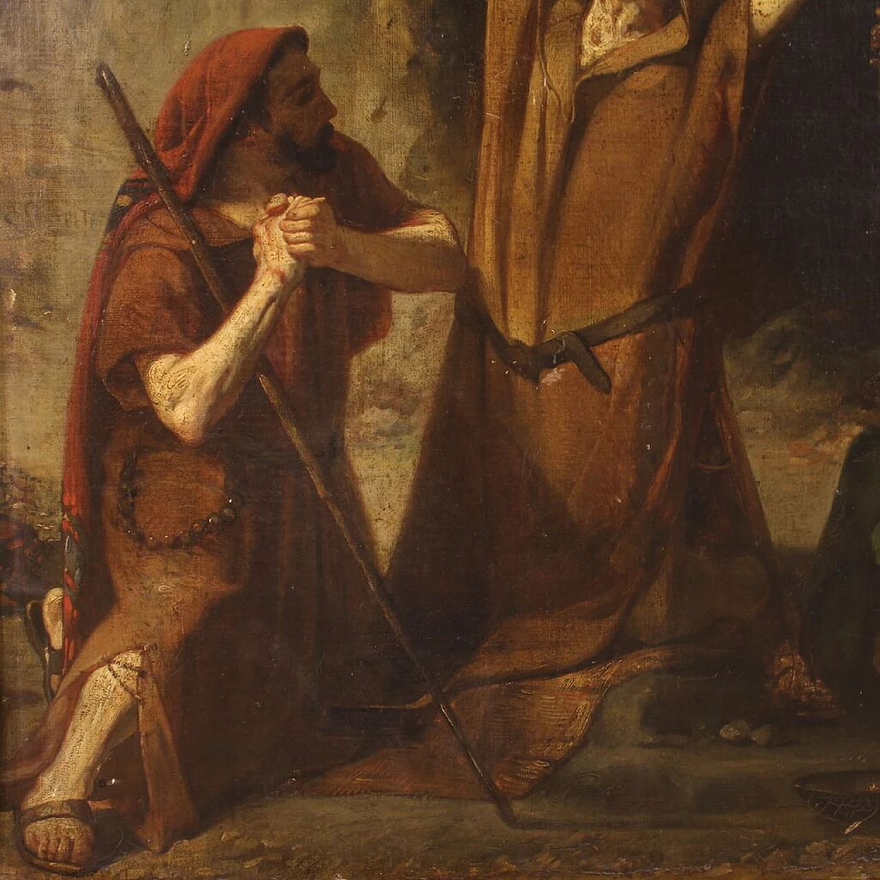 The Vision of Saint Anthony Abbot, oil on canvas, 19th century 9
