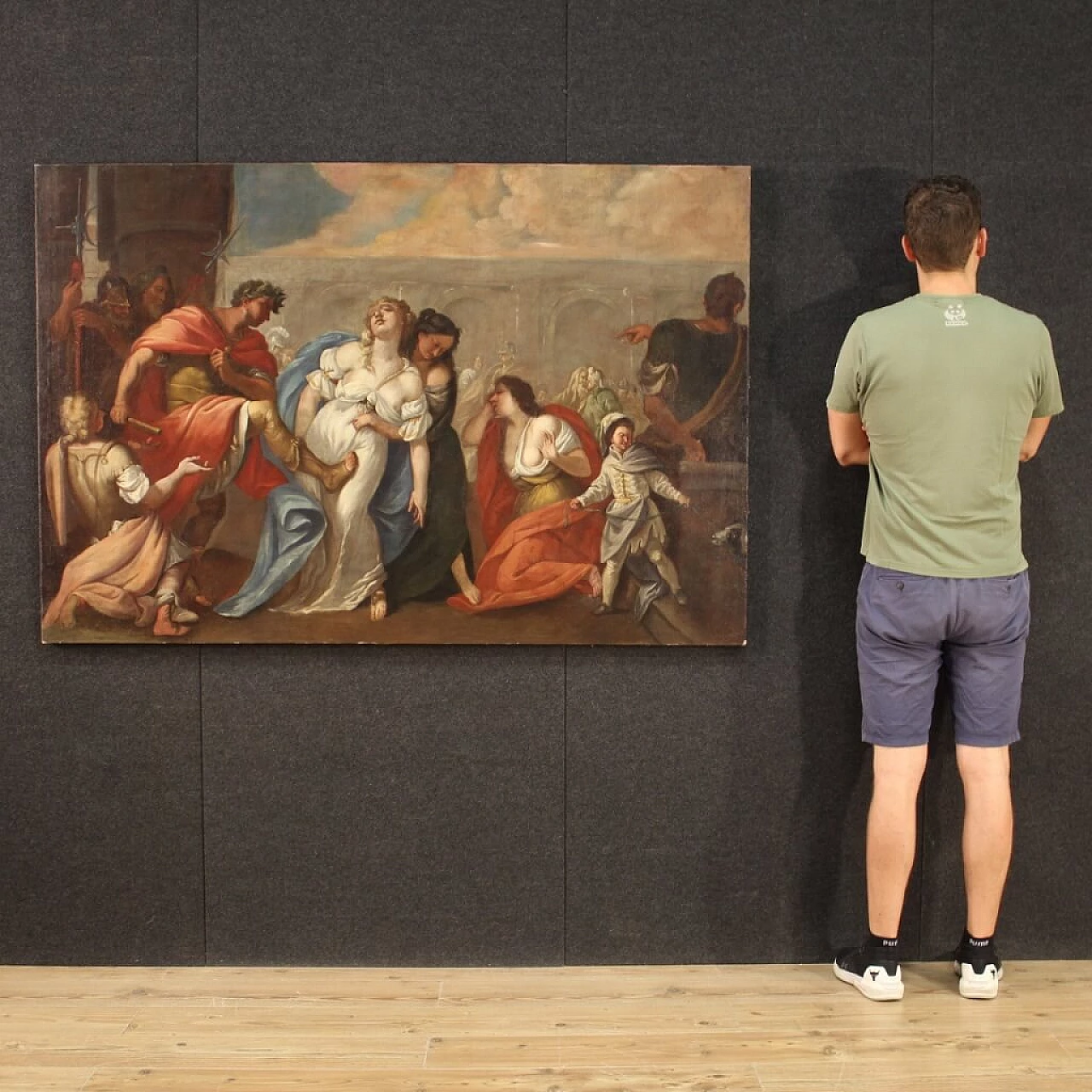 La morte di Poppea, scuola italiana, olio su tela, '700 4