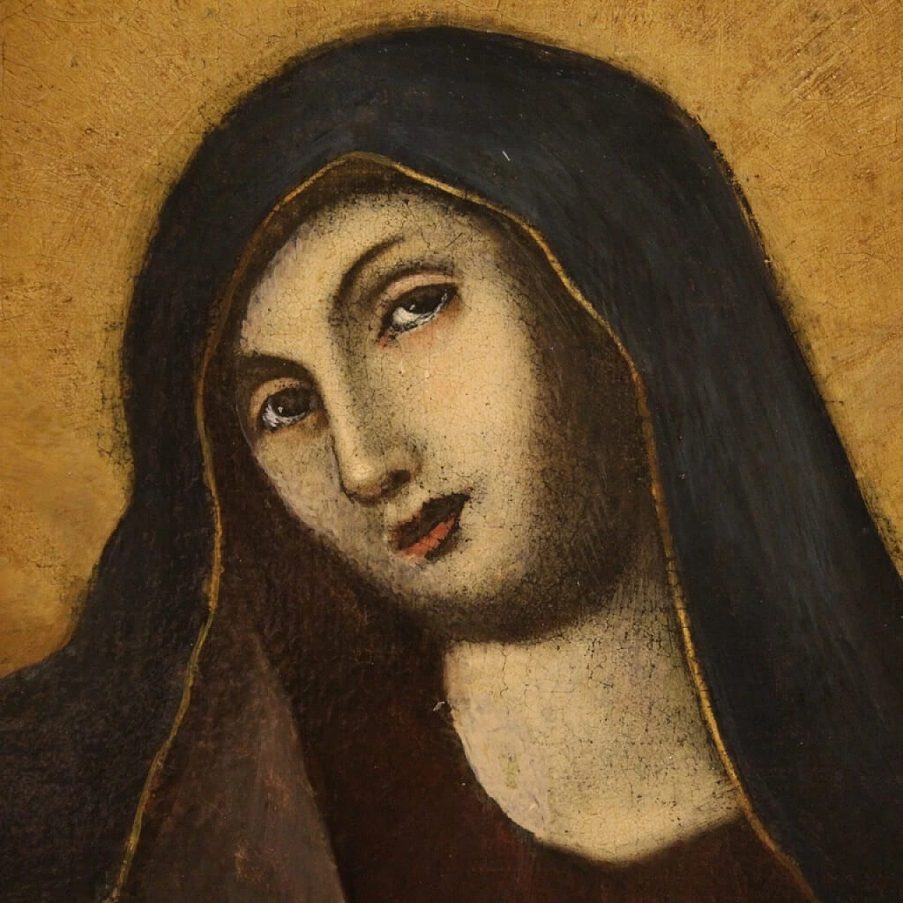 Pietà, dipinto a olio su tela, '700 4