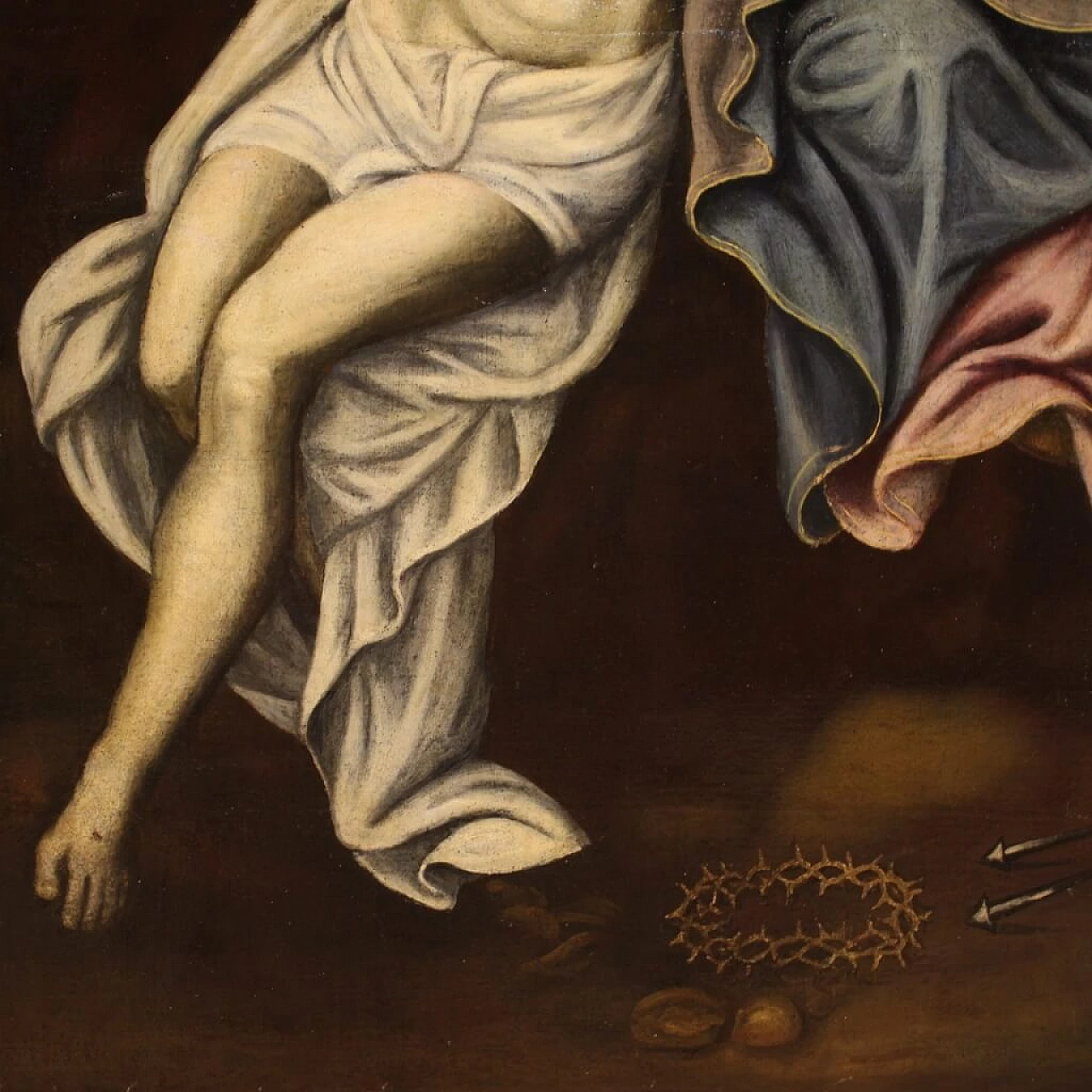 Pietà, dipinto a olio su tela, '700 6