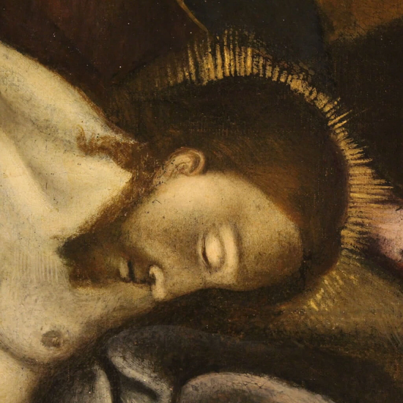 Pietà, dipinto a olio su tela, '700 10