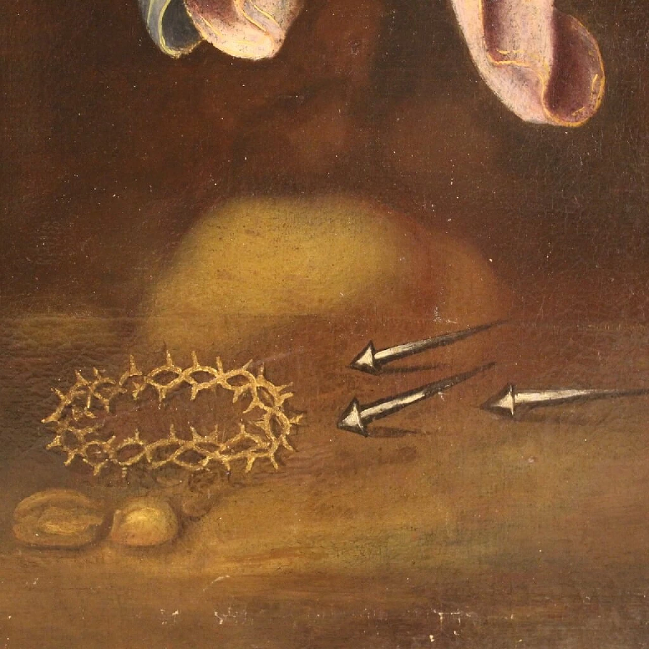 Pietà, dipinto a olio su tela, '700 11