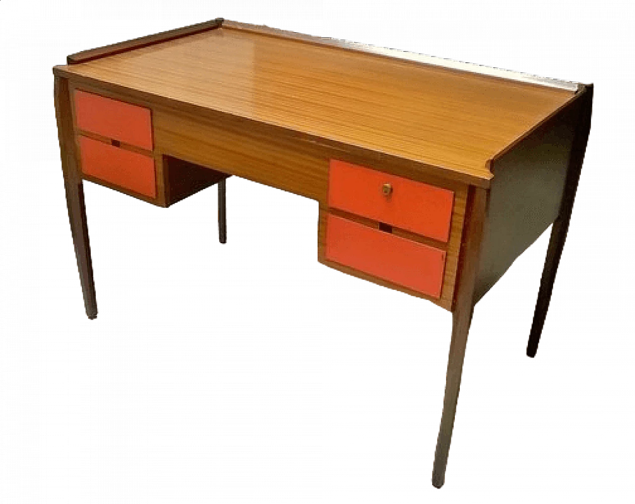 Teak desk attributed to Gio Ponti for Dassi, 1950s 7