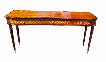 Teak console table by Paolo Buffa, 1940s