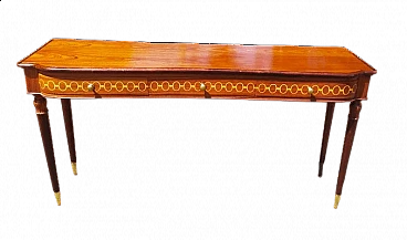 Teak console table by Paolo Buffa, 1940s
