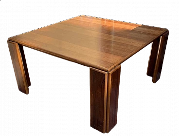 Square wooden side table, 1970s