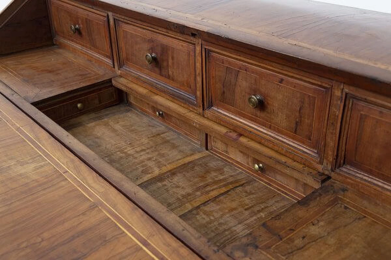 Solid wood desk with drawers, 18th century 2