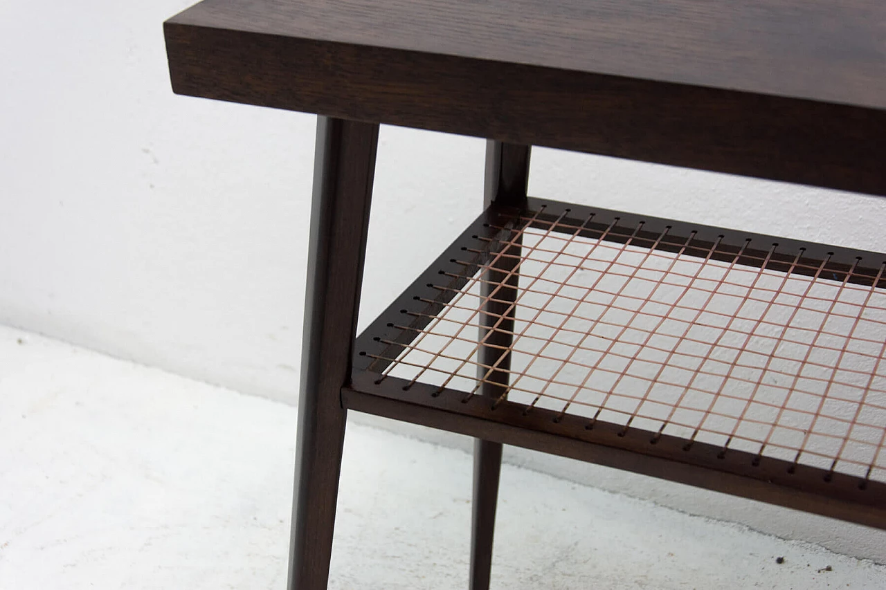 Tavolo in legno di quercia scuro di Dřevopodnik Holešov, anni '60 8