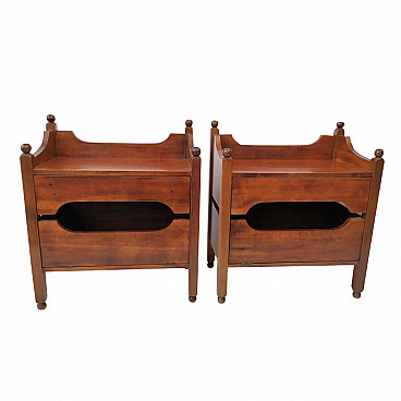 Pair of bedside tables attributed to Luigi Caccia Dominioni for Azucena, 1960s