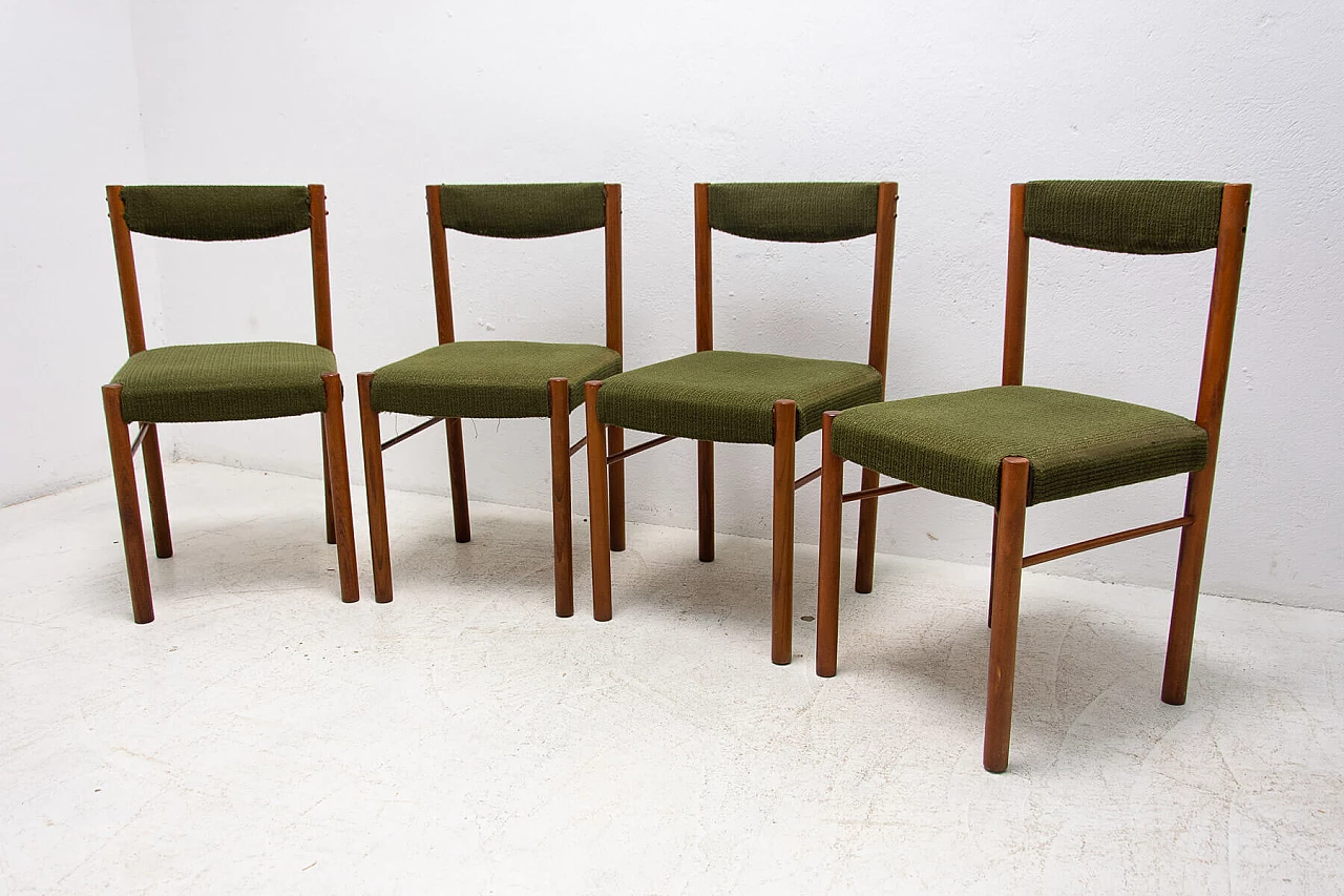 4 Scandinavian-style beech dining chairs, 1980s 5