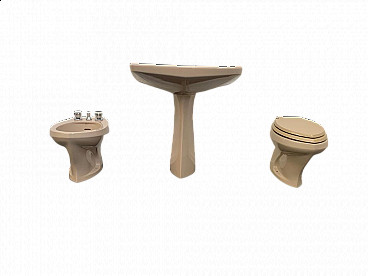 Ponlav washbasin, bidet and toilet by Gio Ponti for Ideal Standard, 1960s