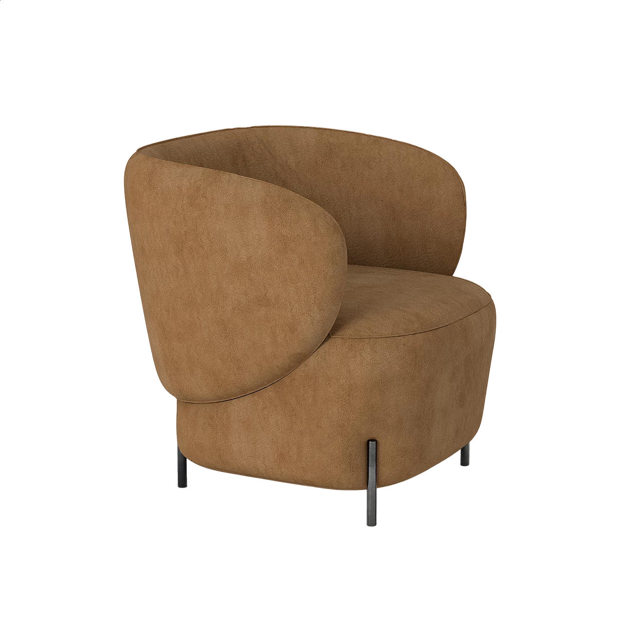 LaBimba suede armchair by Dominika Mala for spHaus, 2021 5