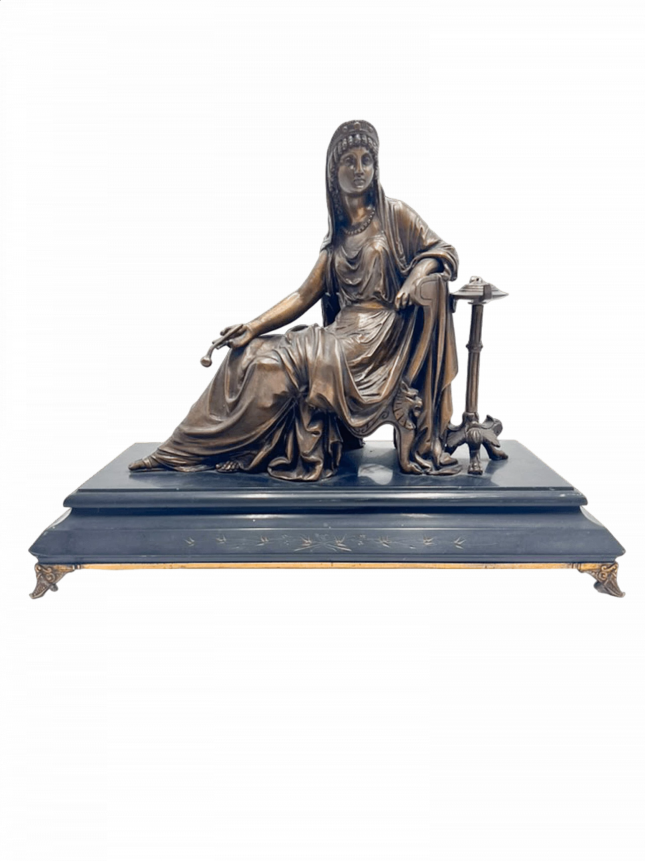 Bronze sculpture depicting a lady by Leon Pillet, 19th century 9