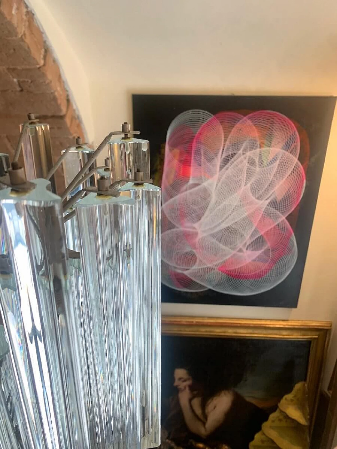 Trilobi Murano glass chandelier, 1970s 7