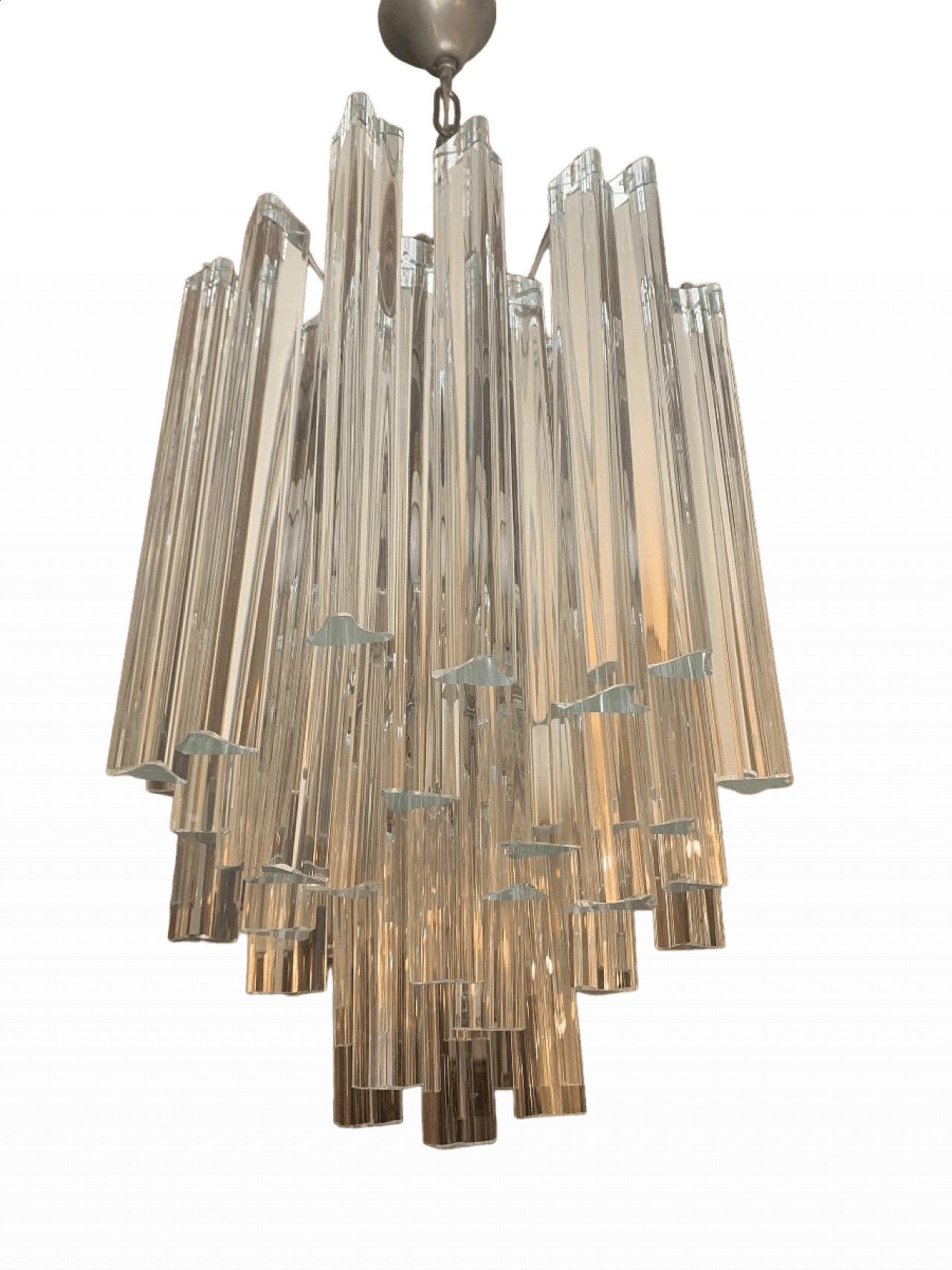 Trilobi Murano glass chandelier, 1970s 13