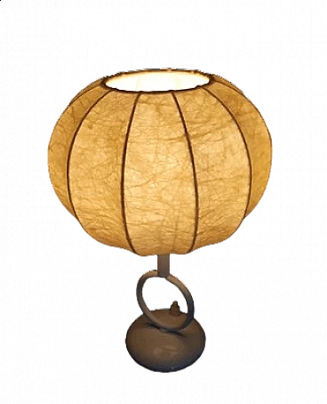 Lampada da tavolo in cocoon nello stile di Achille Castiglioni, anni '60