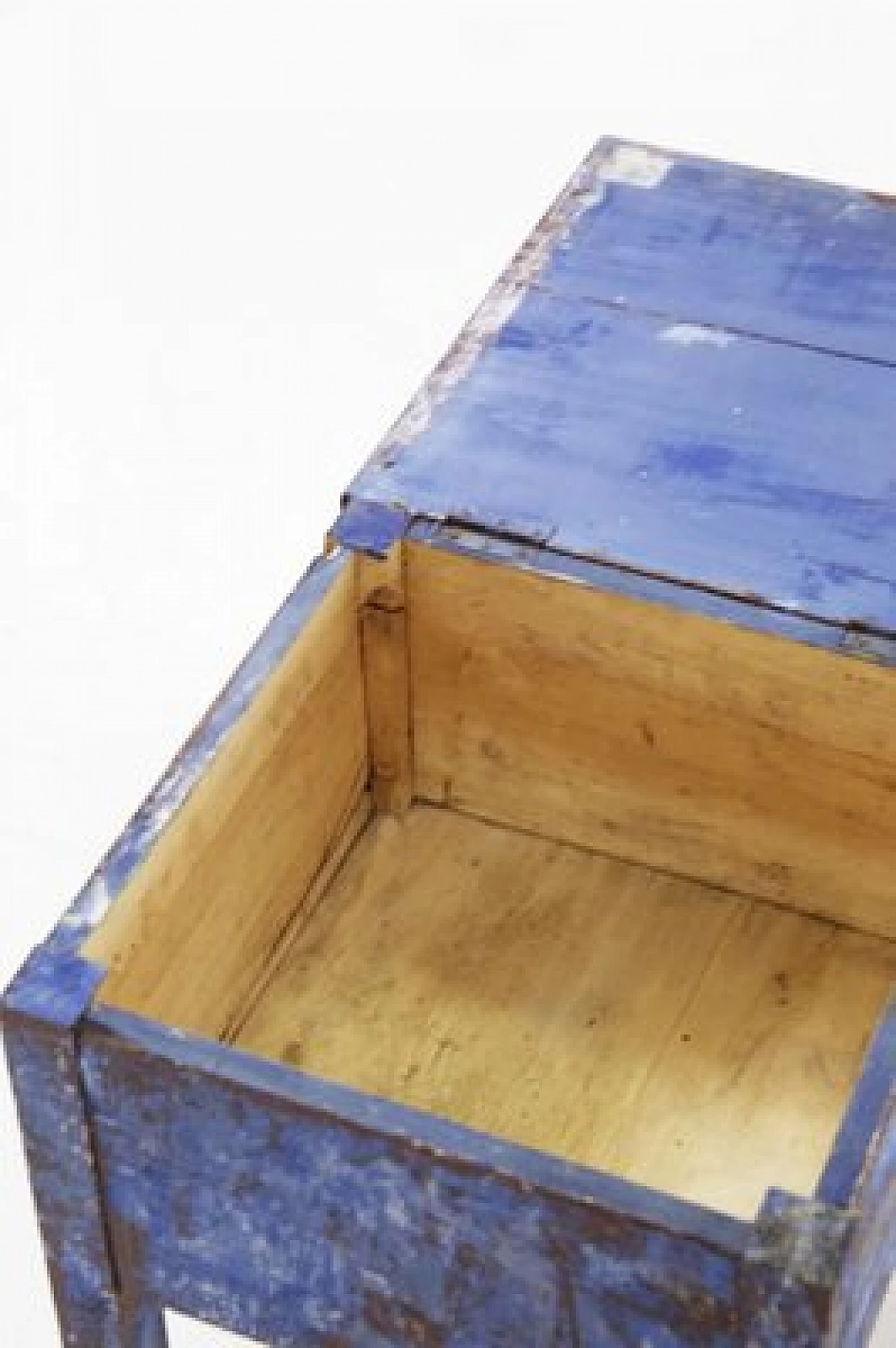 Coppia di sgabelli pieghevoli in legno blu, '800 7