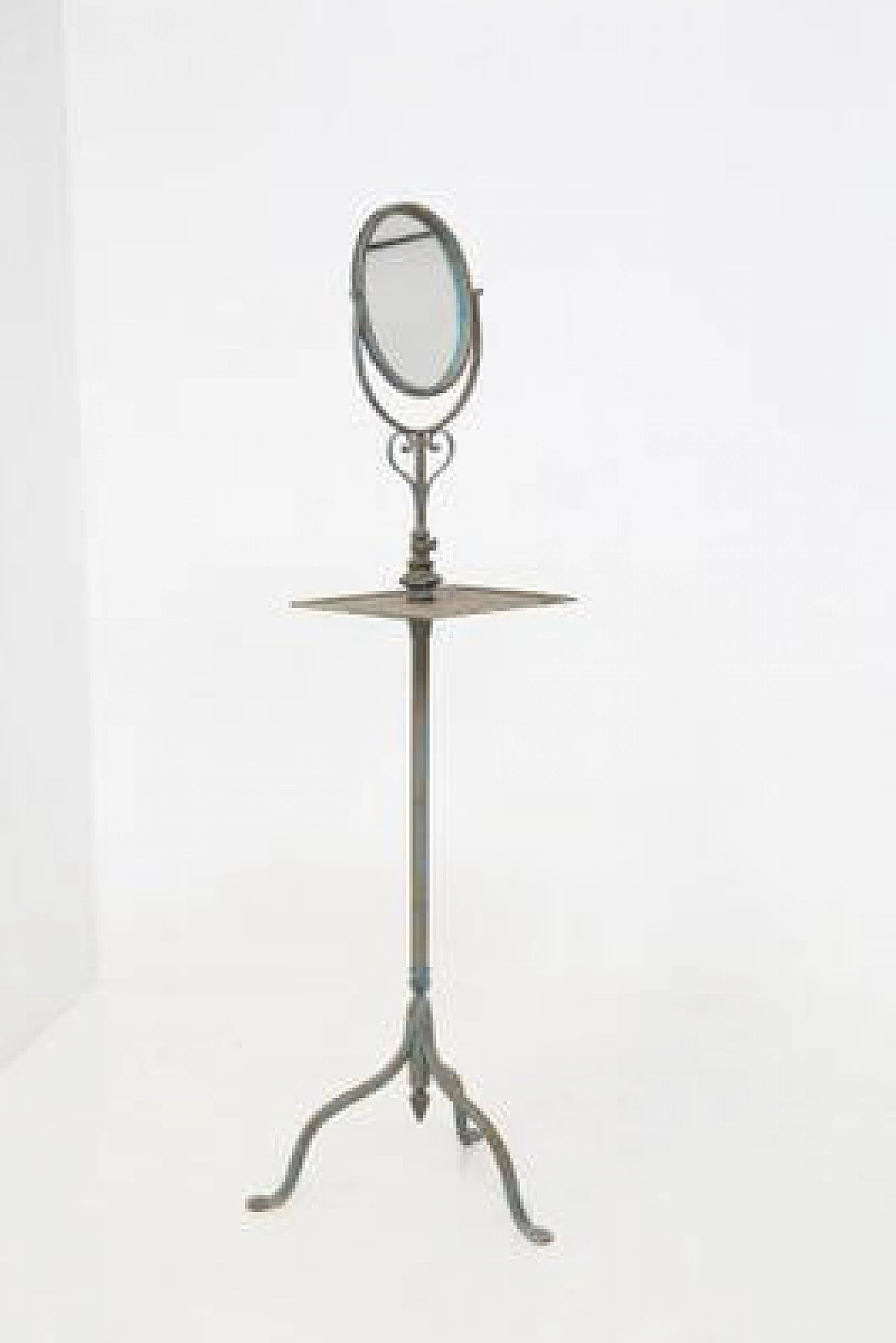 Wrought iron dressing table mirror, late 19th century 1