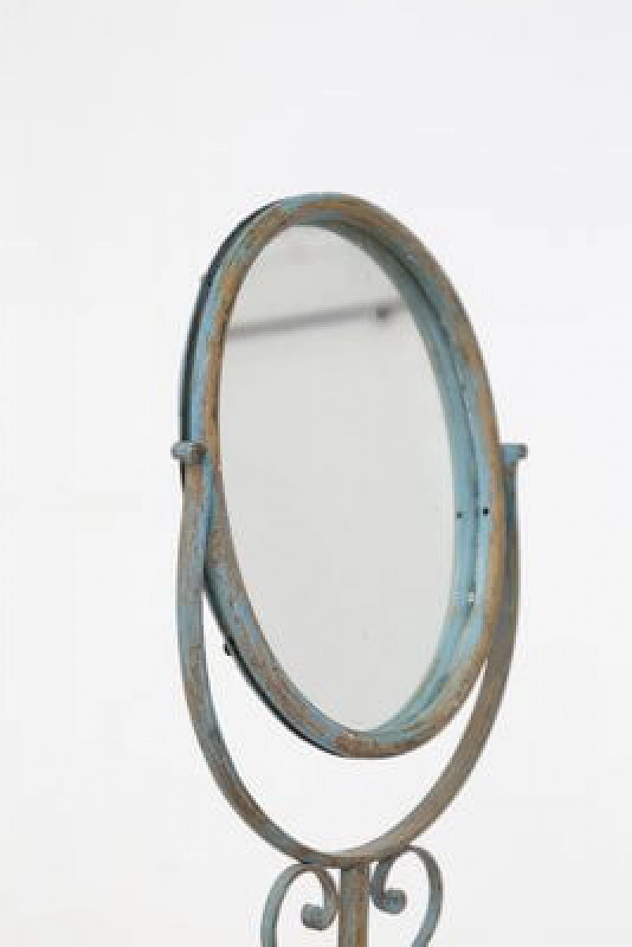 Wrought iron dressing table mirror, late 19th century 11