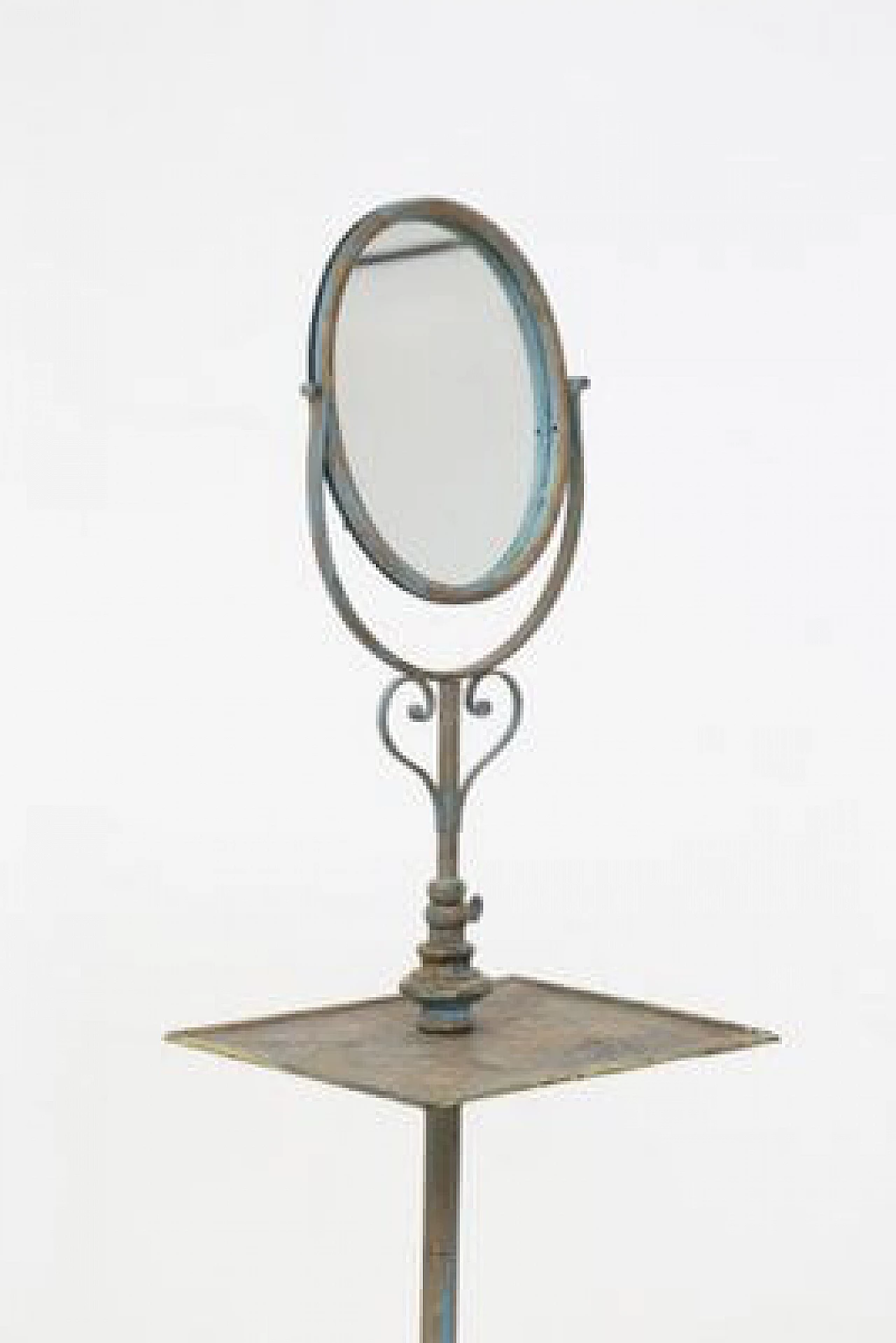 Wrought iron dressing table mirror, late 19th century 17