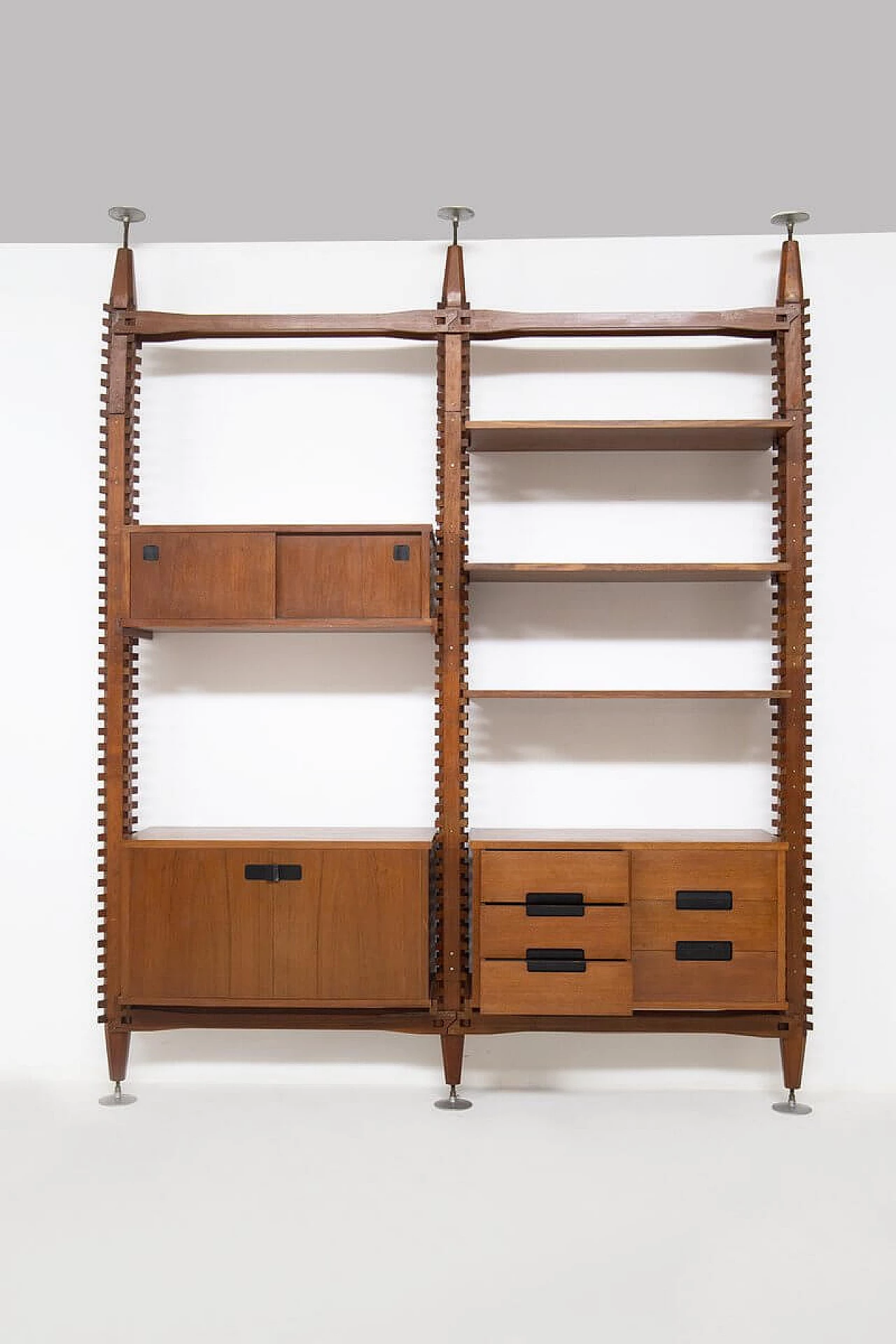 Modular wooden bookcase by Ico Parisi for Mim, 1950s 20