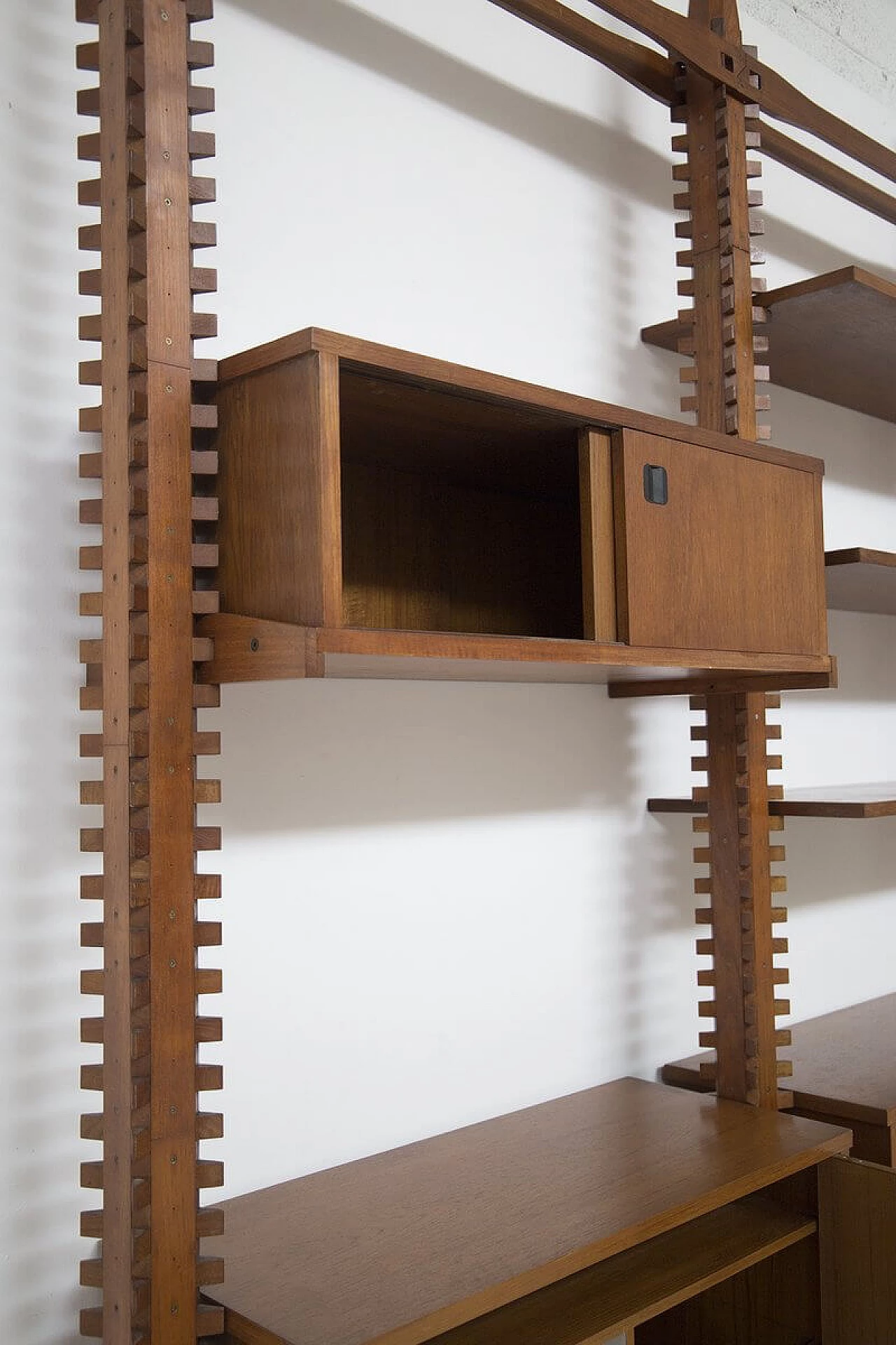 Modular wooden bookcase by Ico Parisi for Mim, 1950s 22