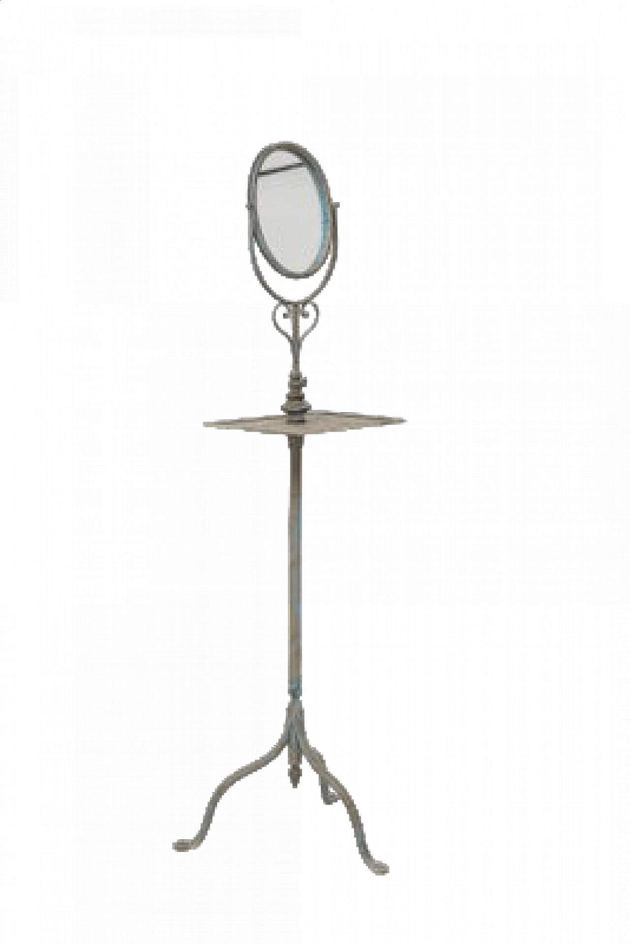 Wrought iron dressing table mirror, late 19th century 19
