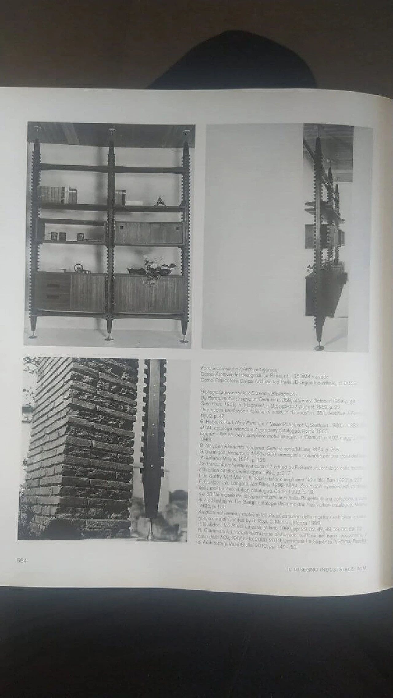 Modular wooden bookcase by Ico Parisi for Mim, 1950s 32
