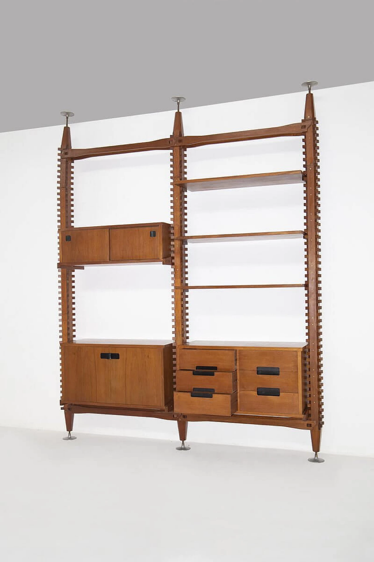 Modular wooden bookcase by Ico Parisi for Mim, 1950s 33