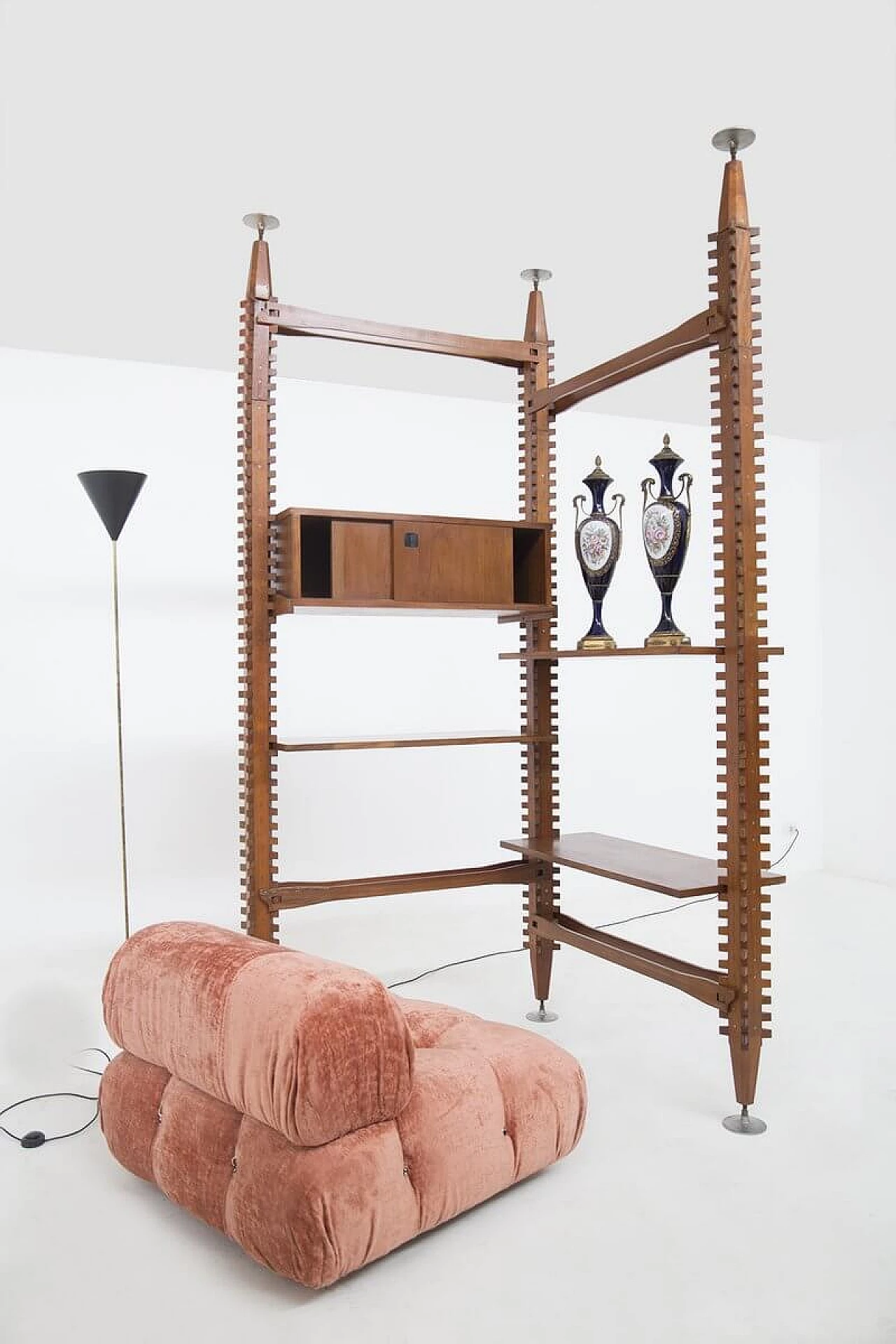 Modular wooden bookcase by Ico Parisi for Mim, 1950s 35