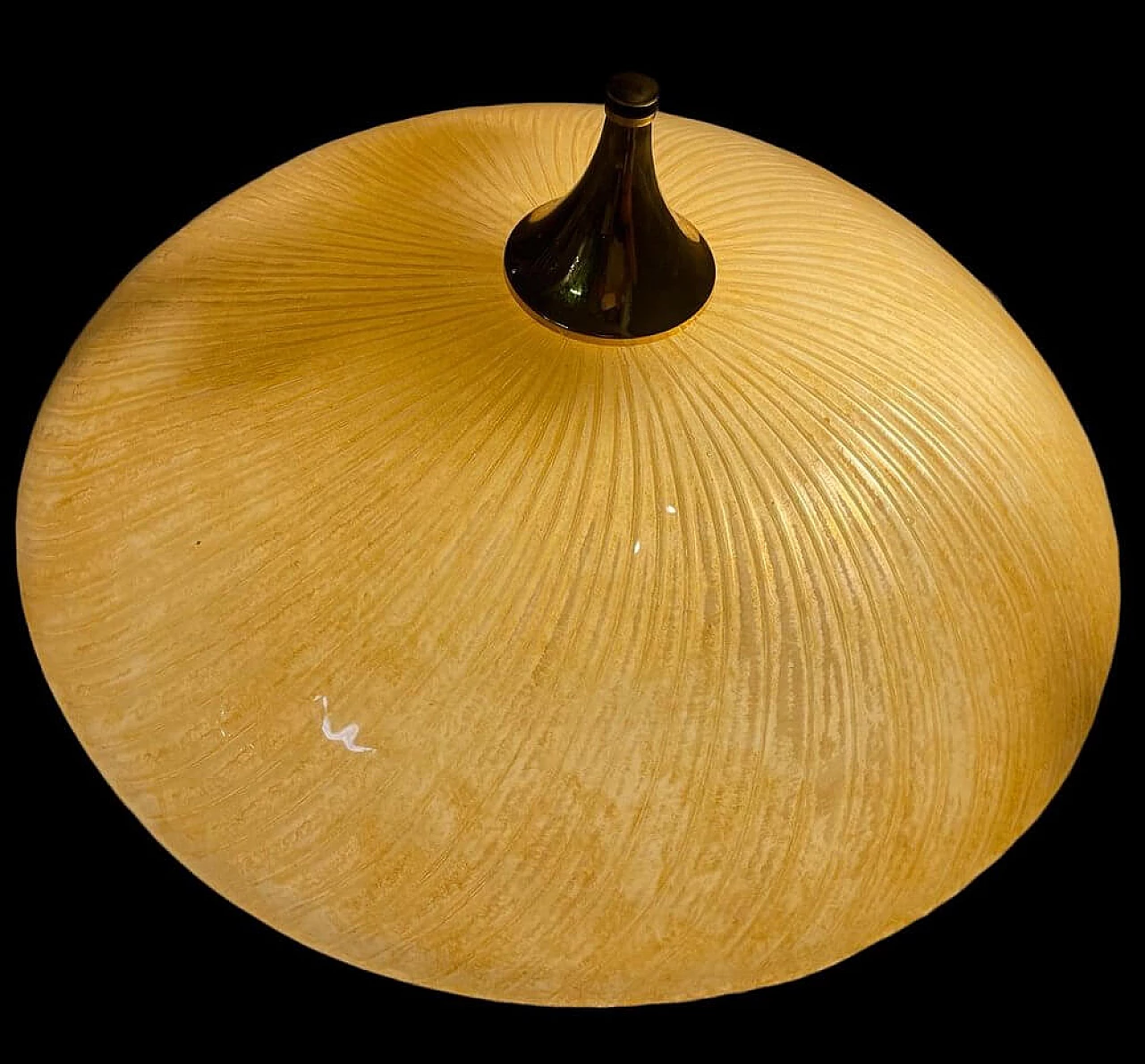 Lampada da soffitto a incasso in vetro di Murano, anni '70 7