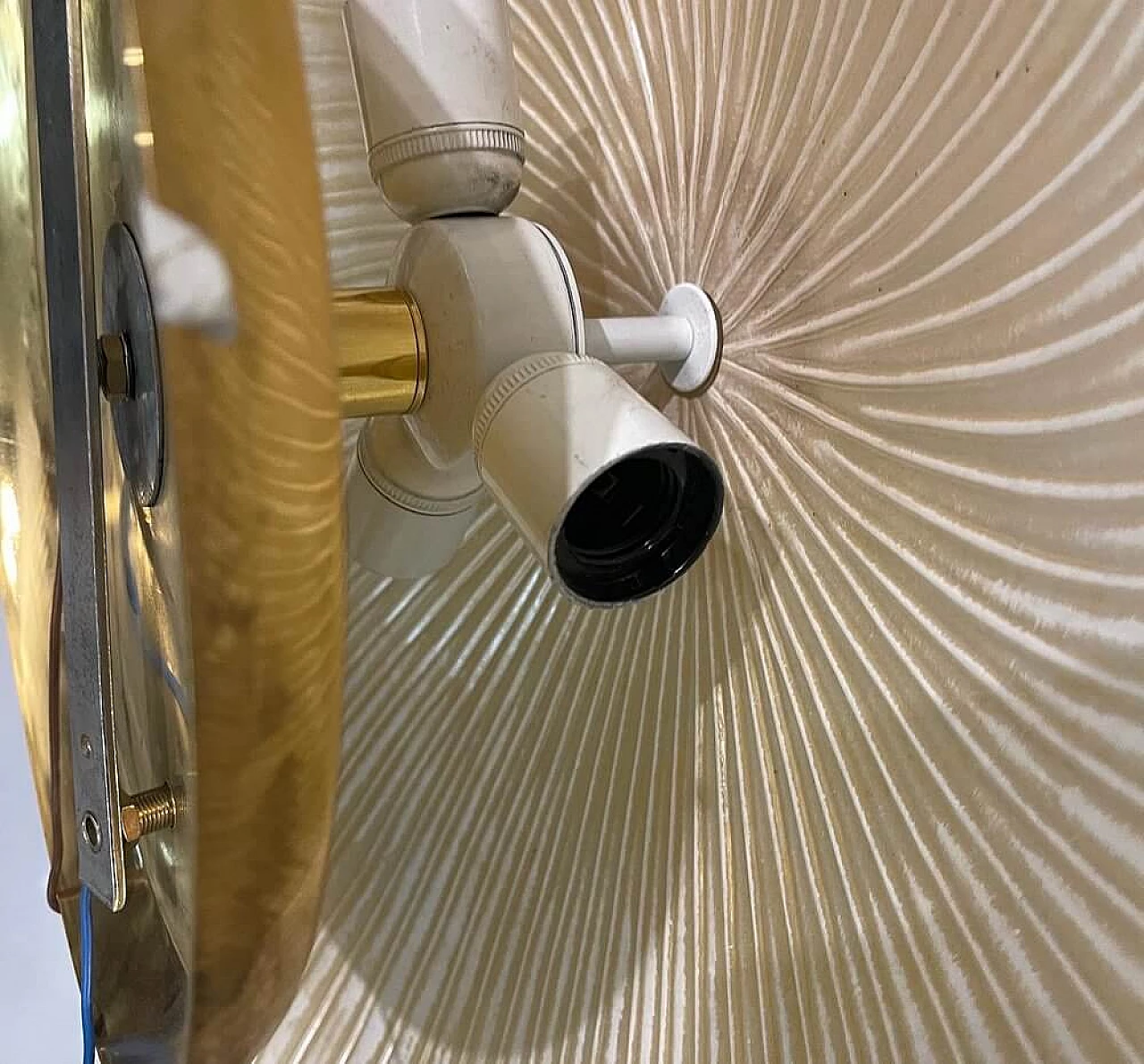 Lampada da soffitto a incasso in vetro di Murano, anni '70 12