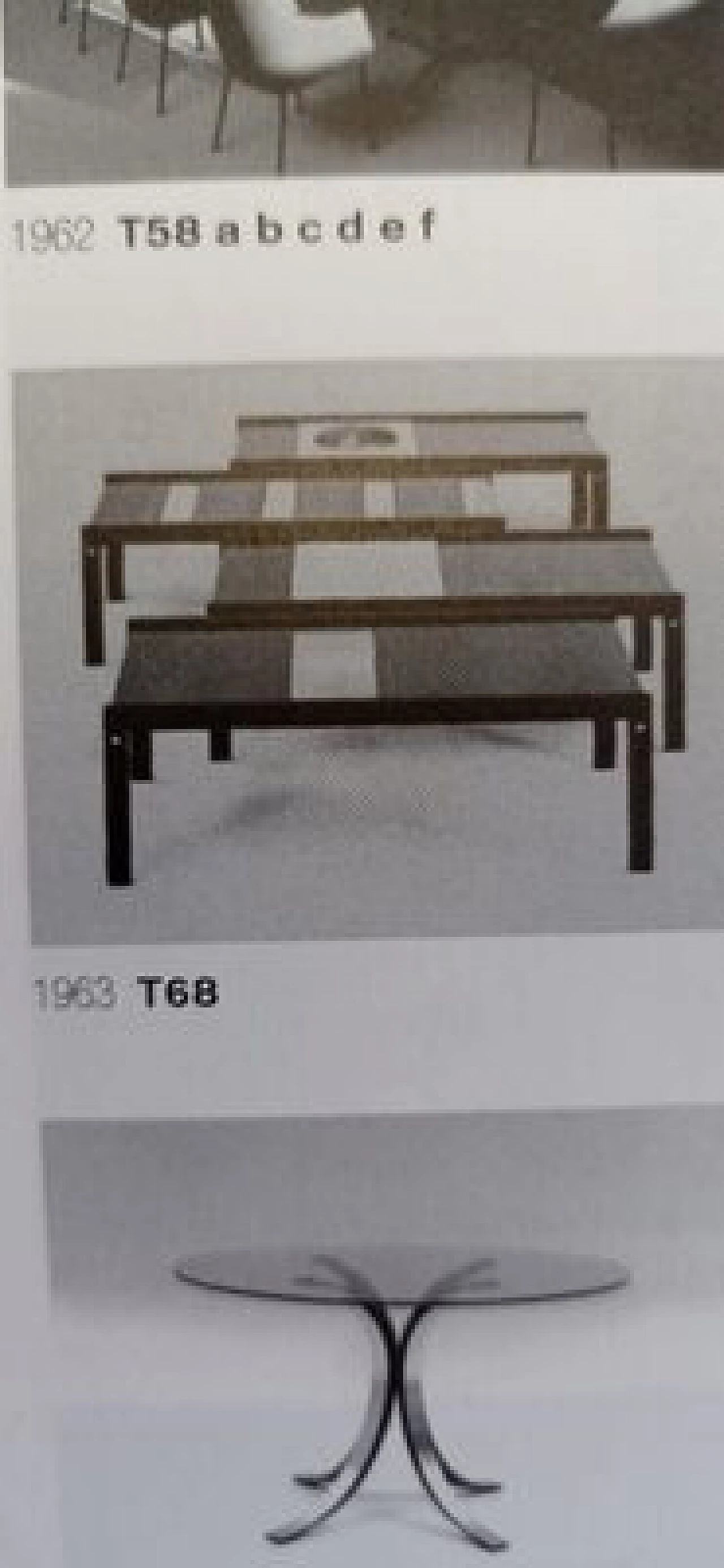 Tavolino T68 in legno e ottone di Borsani & Gerli per Tecno, anni '60 14