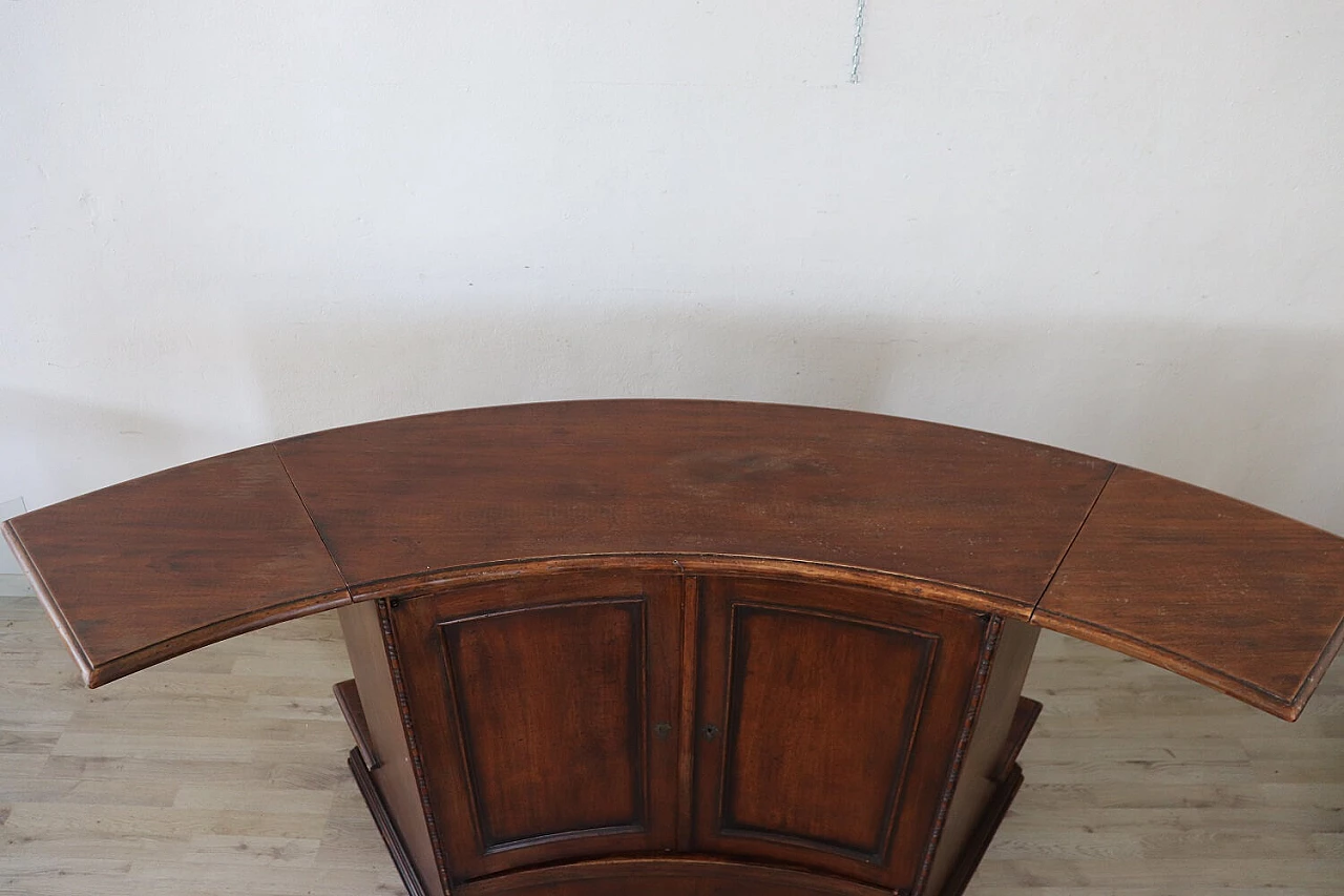 Solid walnut bar cabinet, 1980s 2