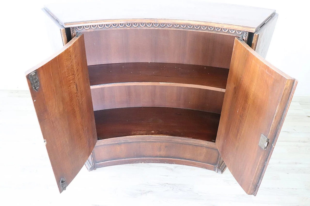 Solid walnut bar cabinet, 1980s 4