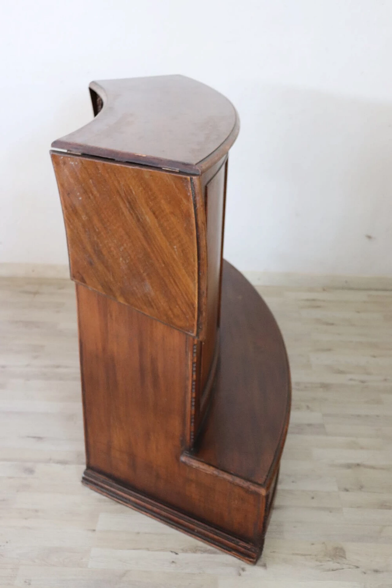 Solid walnut bar cabinet, 1980s 5