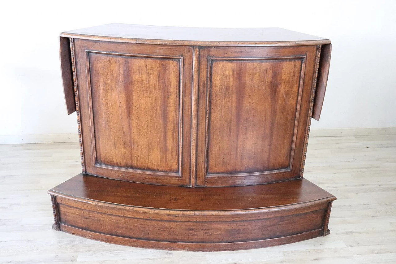 Solid walnut bar cabinet, 1980s 6