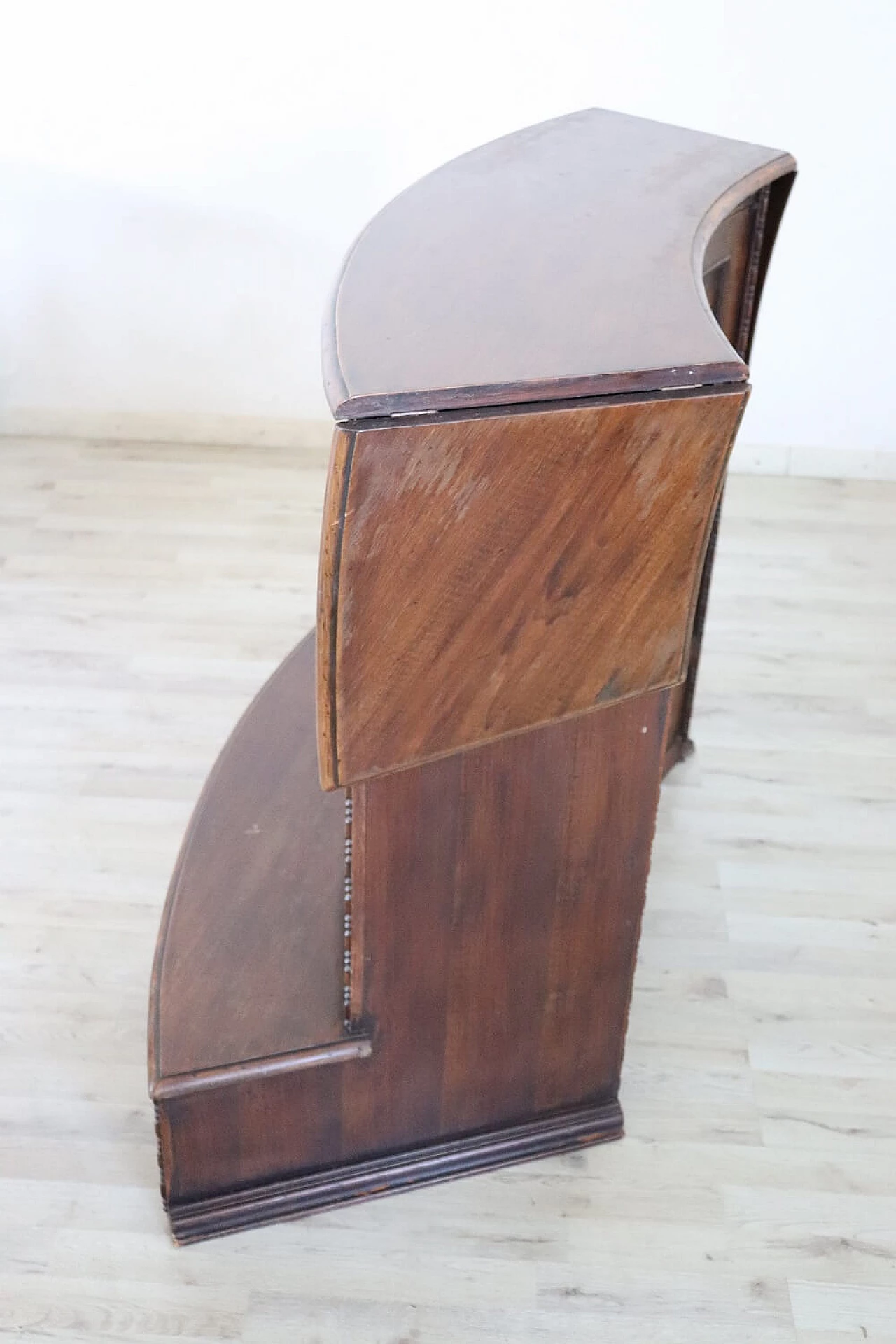 Solid walnut bar cabinet, 1980s 7