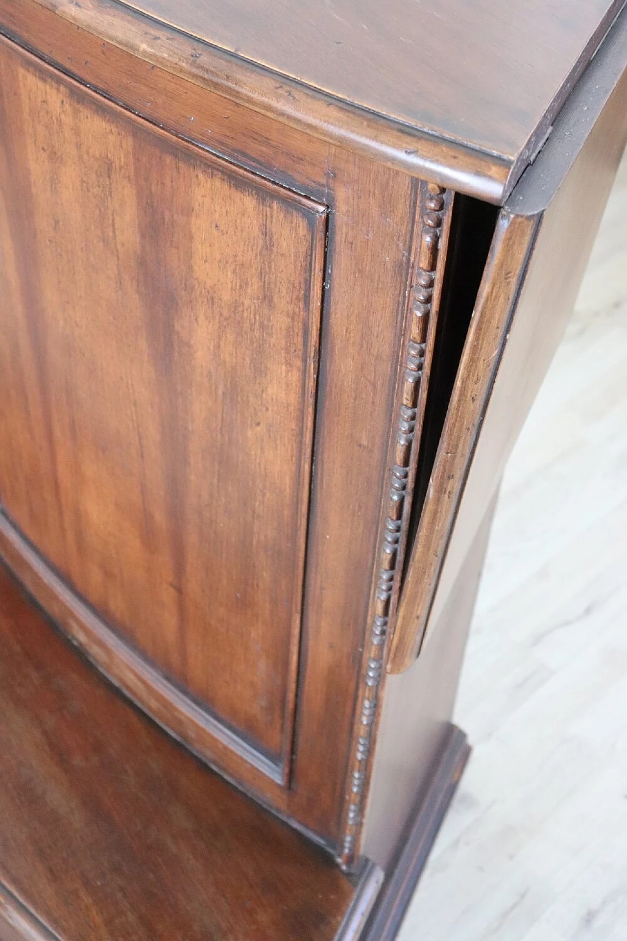 Solid walnut bar cabinet, 1980s 8