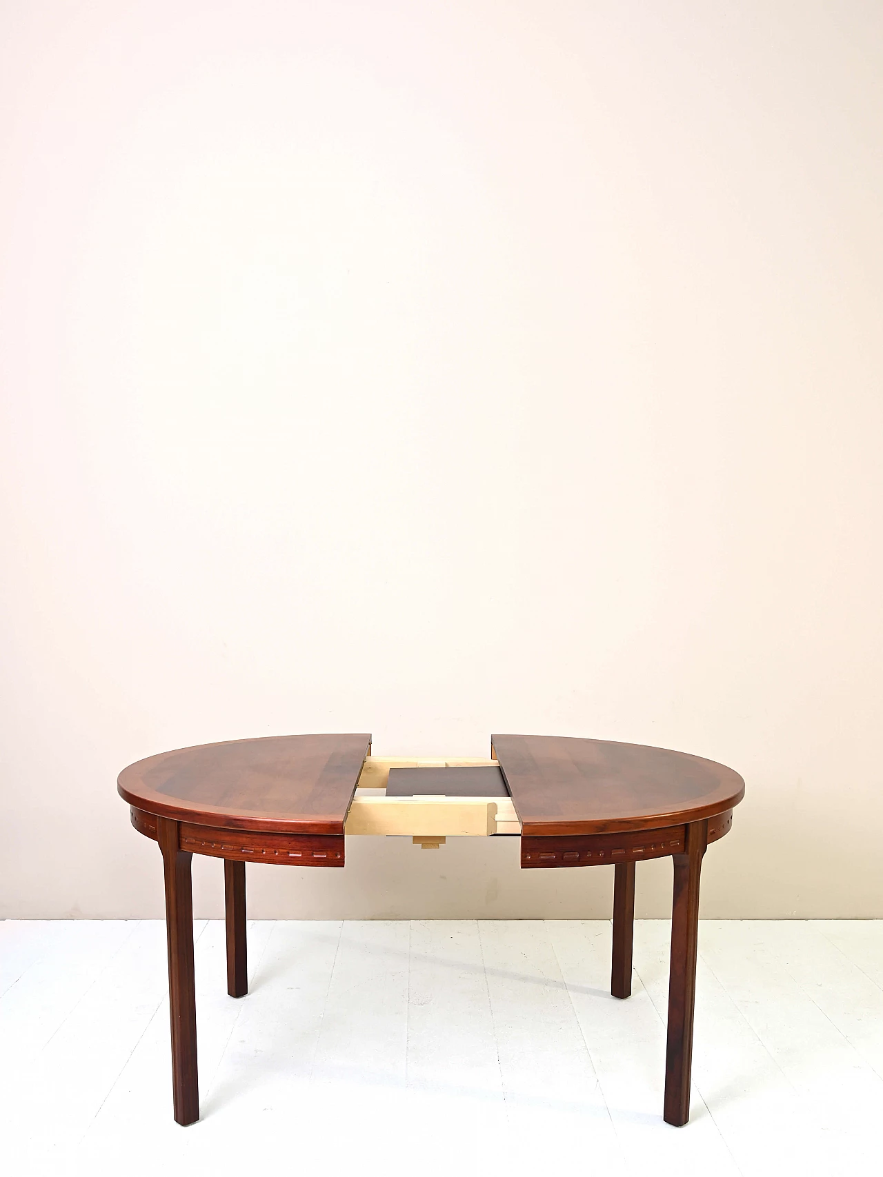 Round dining table in rosewood by Nils Jonsson, 1970s 8