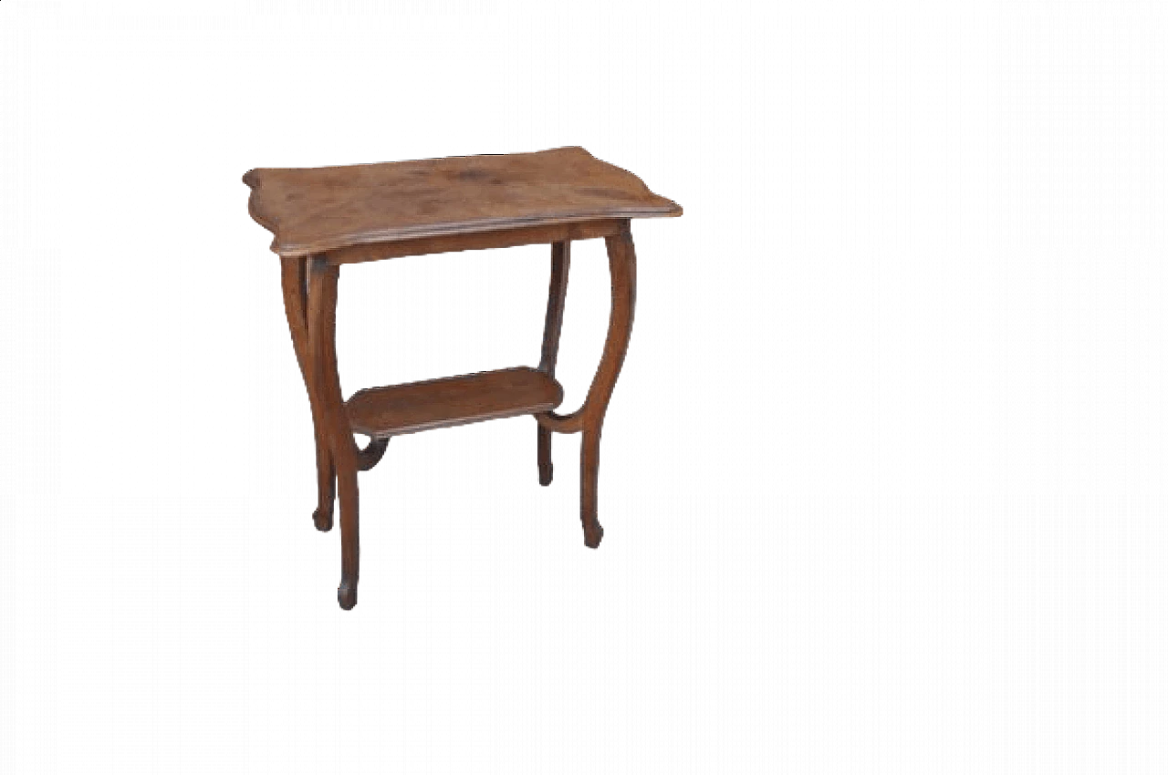 Tavolino Liberty in legno curvato, anni '20 8