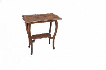 Tavolino Liberty in legno curvato, anni '20