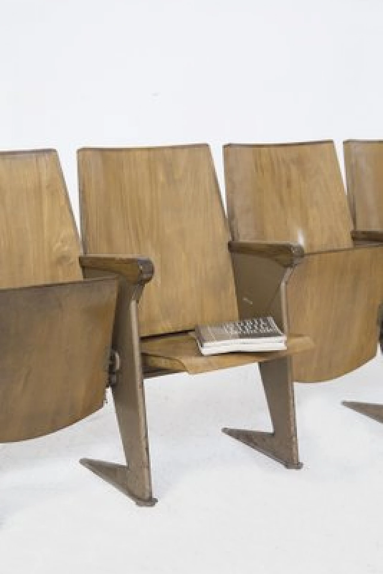5 Cinema chairs LV4 by Rinaldi for Piccolo Milano, 1950s 7