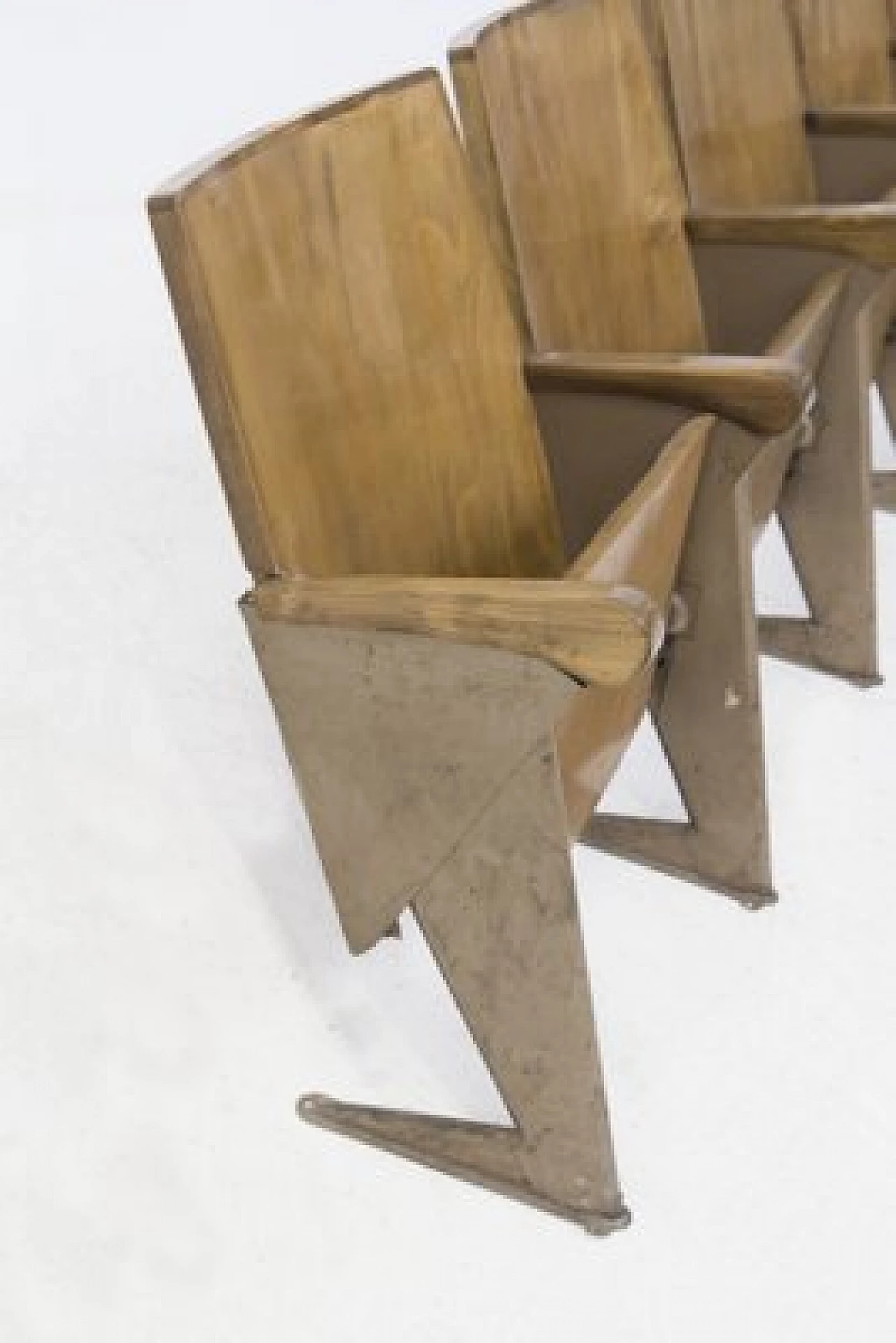 5 Cinema chairs LV4 by Rinaldi for Piccolo Milano, 1950s 10