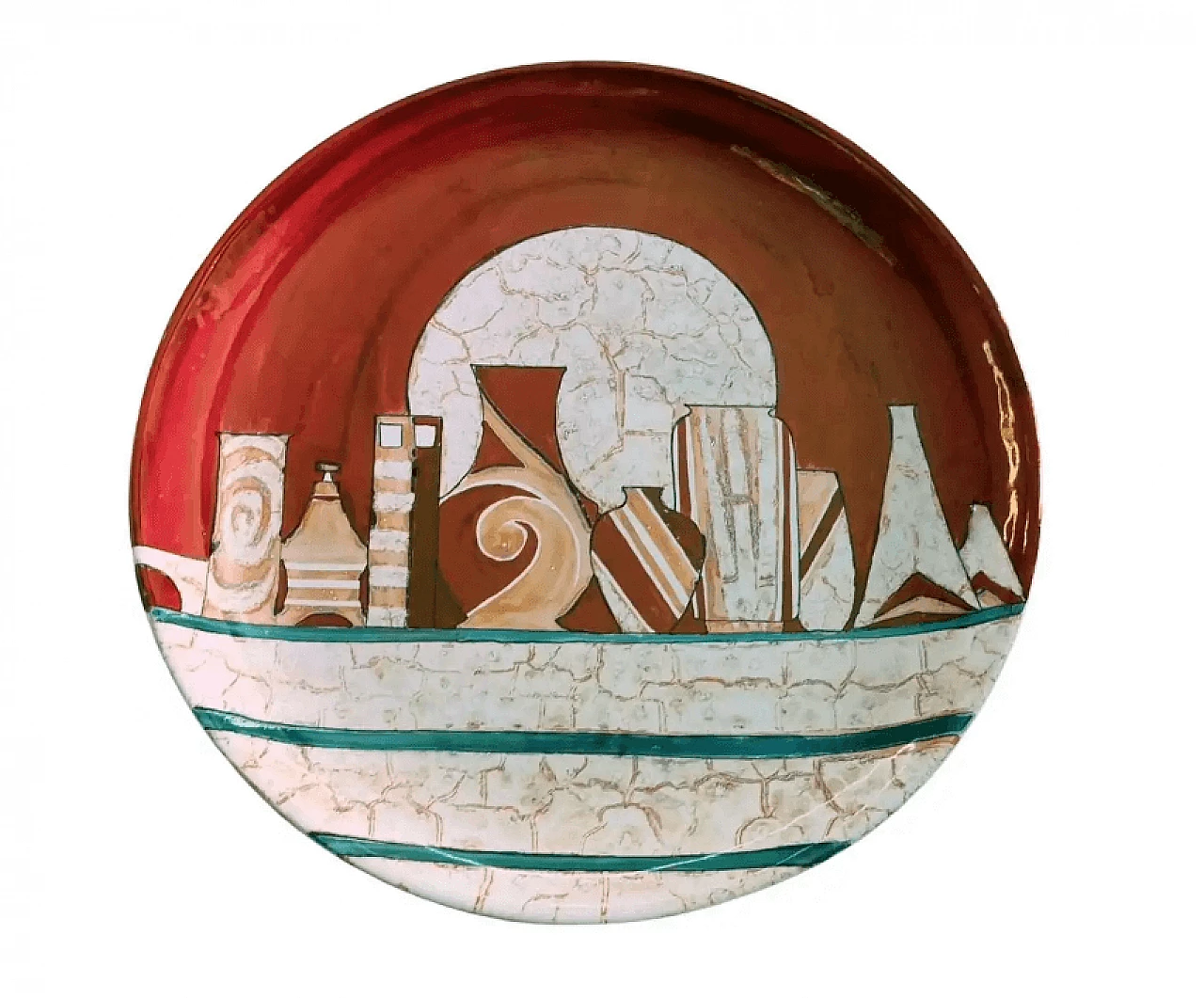 Swiss Uby ceramic plate by Costa Ceramiche d'Arte, 1990s 1