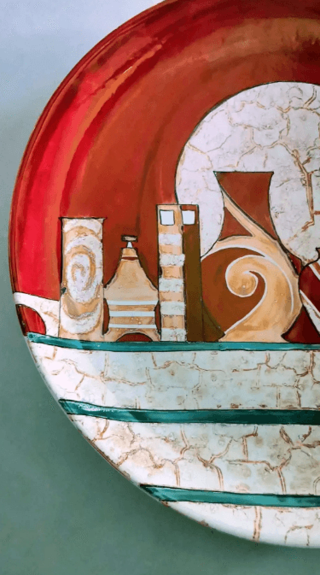 Swiss Uby ceramic plate by Costa Ceramiche d'Arte, 1990s 4