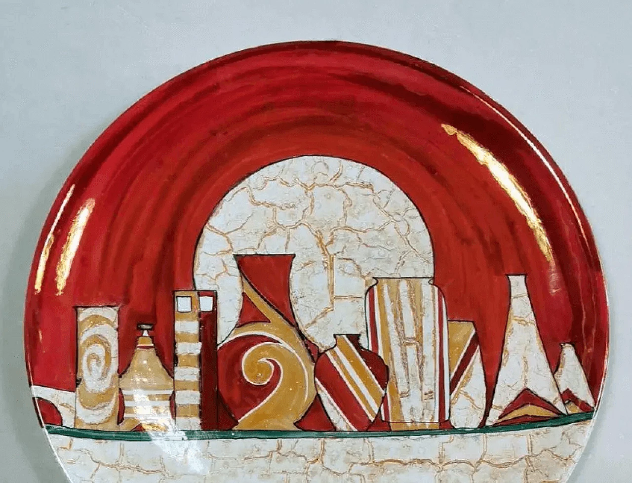 Swiss Uby ceramic plate by Costa Ceramiche d'Arte, 1990s 6