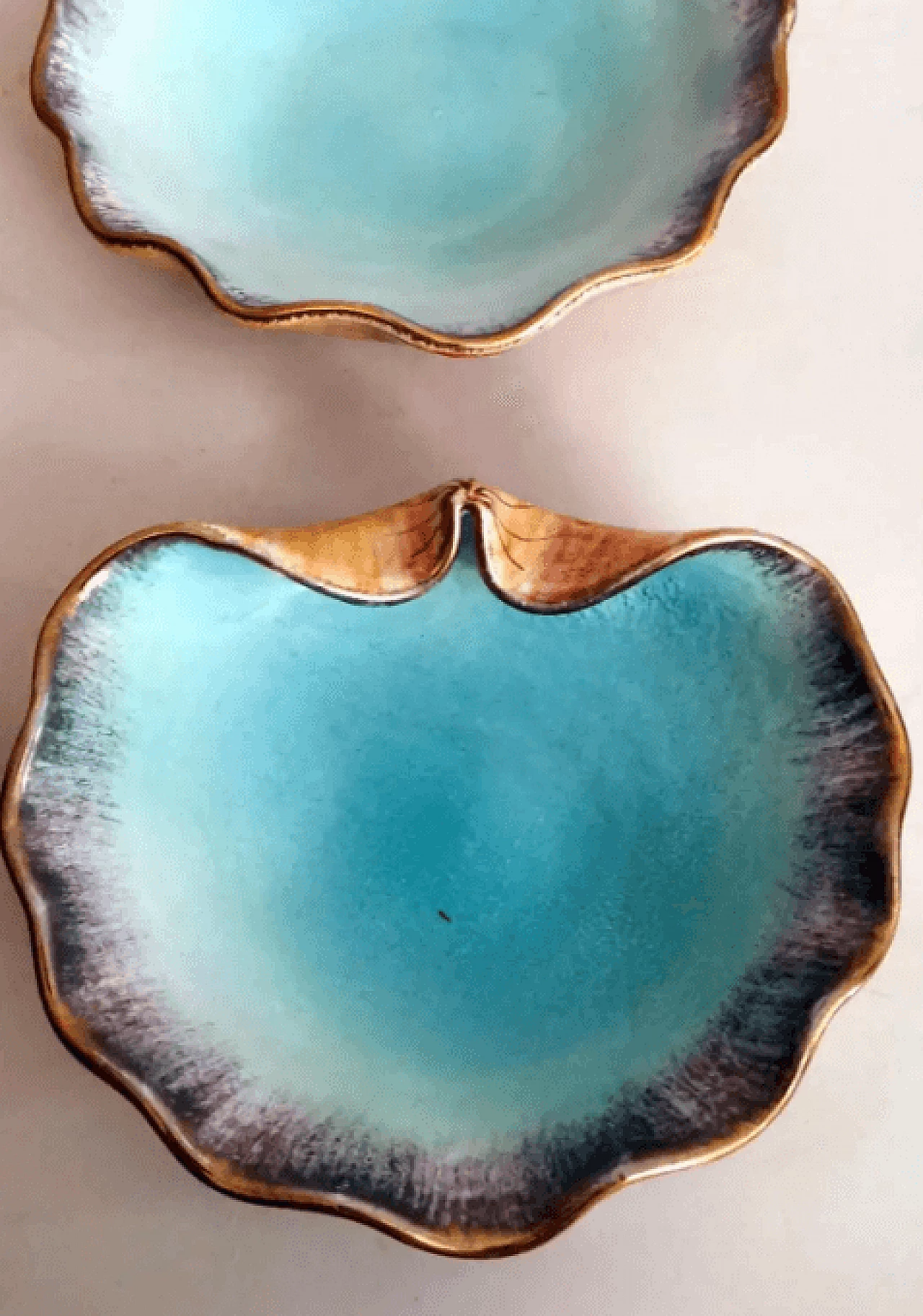 4 Shell-shaped ceramic ashtrays by Rometti Ceramiche Umbria, 1930s 4