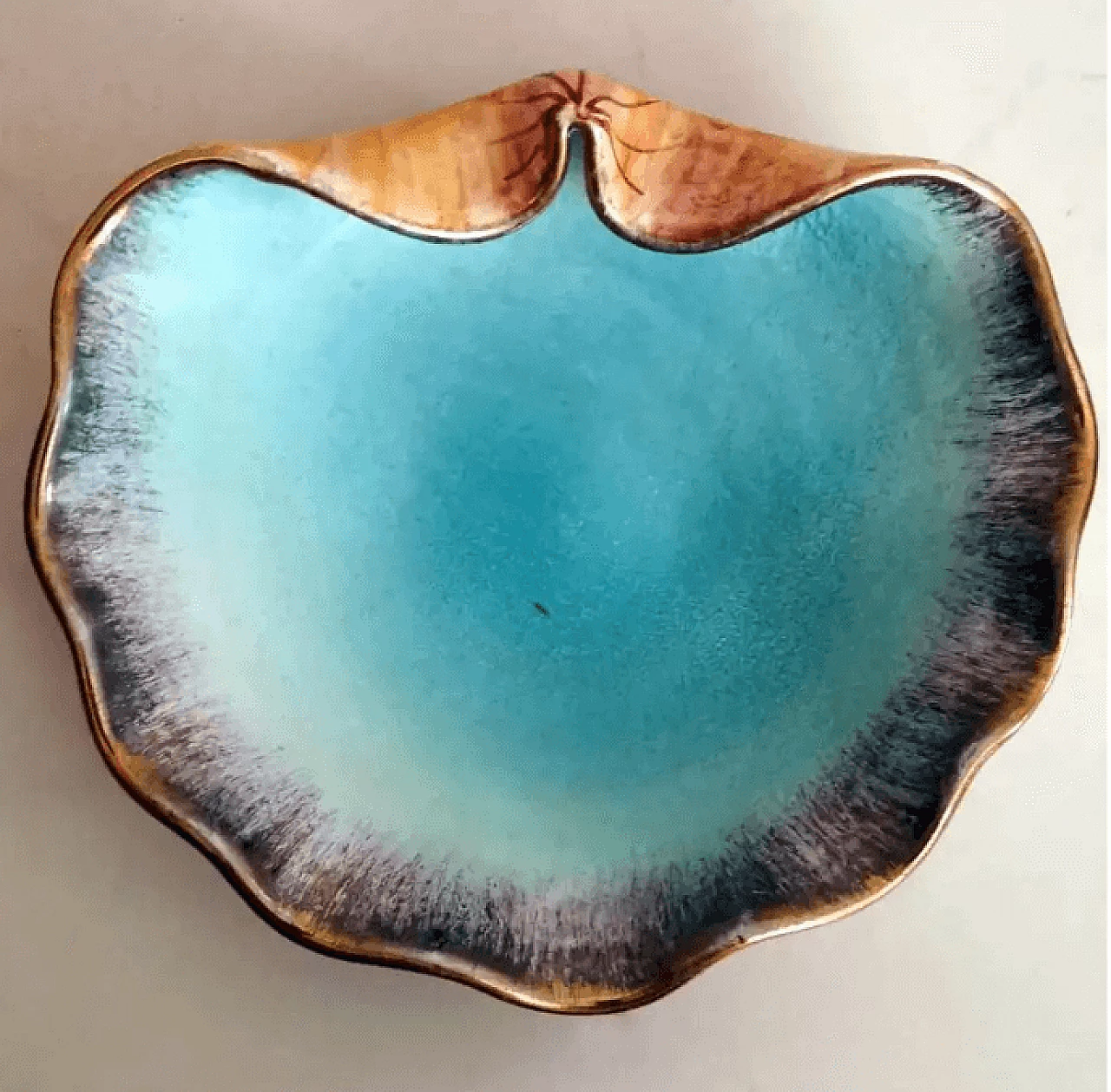 4 Shell-shaped ceramic ashtrays by Rometti Ceramiche Umbria, 1930s 5